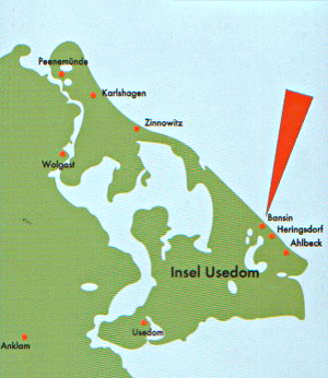Lageplan Insel Usedom